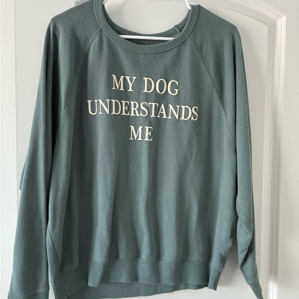 Grayson Threads Teal Dog Lover Sweatshirt